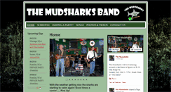 Desktop Screenshot of mudsharksband.com